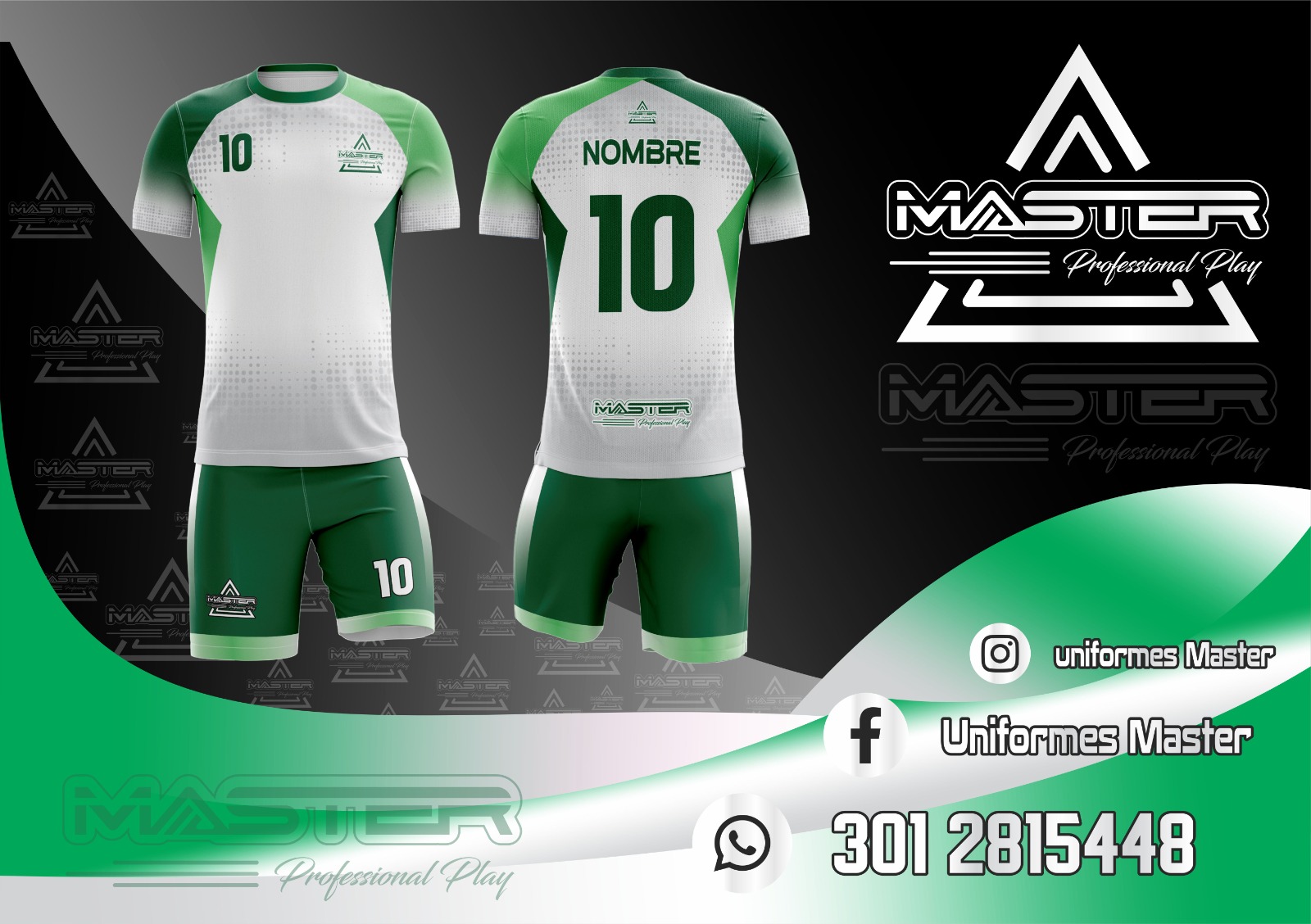 PUNTOS DEGRADE BLANCO VERDE